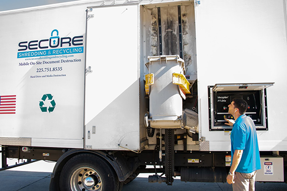 Secure Shredding and Recycling Mobile Shredding Truck